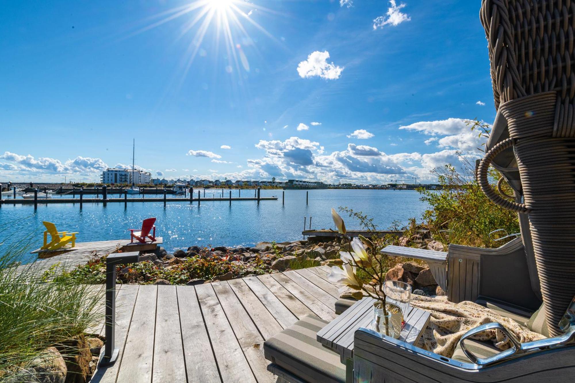 Hafenliebe- Sauna, Steg, Hafenblick, Kamin, Terrasse Olpenæs Eksteriør billede