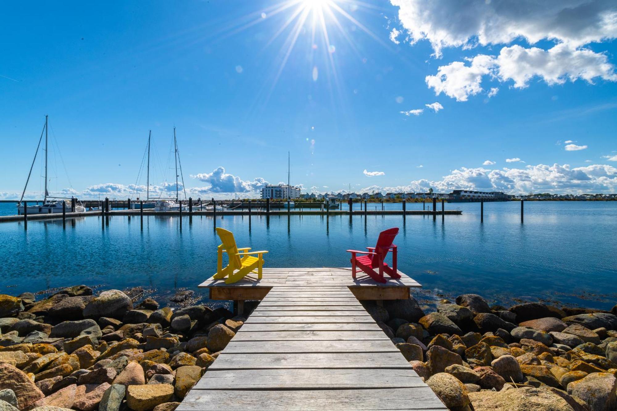 Hafenliebe- Sauna, Steg, Hafenblick, Kamin, Terrasse Olpenæs Eksteriør billede